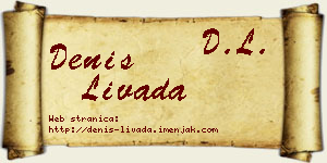 Denis Livada vizit kartica